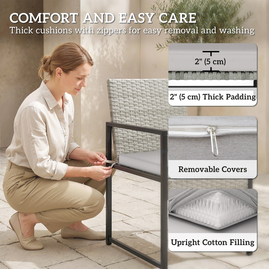Image 938169_ALTMORE5.jpg, Product 938-169 / Price $579.99, Outsunny 11 Pieces Patio Dining Set with Removable Cushions, Light Grey from Outsunny on TSC.ca's Home & Garden department