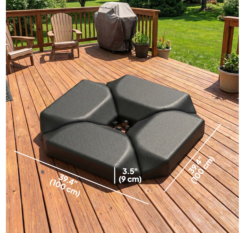 Image 938173_ALTMORE2.jpg, Product 938-173 / Price $89.99, Outsunny 4PCs Cantilever Umbrella Base Weights for Offset Banana Parasol from Outsunny on TSC.ca's Home & Garden department