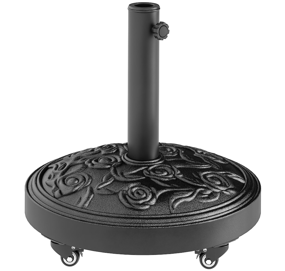 Image 938174.jpg, Product 938-174 / Price $84.99, Outsunny Patio Umbrella Base, 46 lbs Umbrella Stand with Wheels, Black from Outsunny on TSC.ca's Home & Garden department