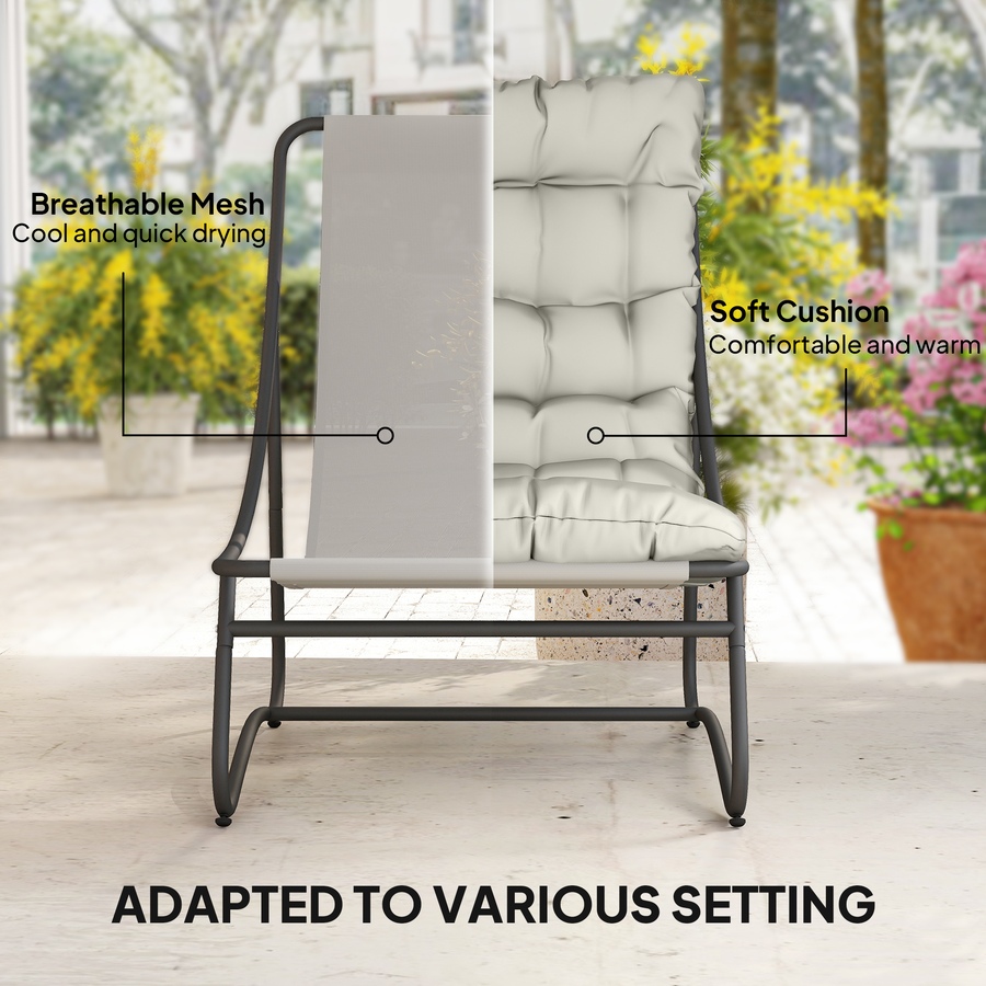 Image 938188_ALTMORE4.jpg, Product 938-188 / Price $269.99, Outsunny Outdoor Bistro Set, Patio Table and Chairs w/ Cushions, Light Grey from Outsunny on TSC.ca's Home & Garden department