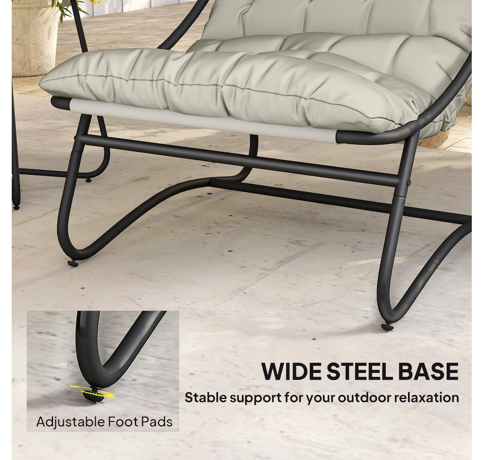 Image 938188_ALTMORE7.jpg, Product 938-188 / Price $269.99, Outsunny Outdoor Bistro Set, Patio Table and Chairs w/ Cushions, Light Grey from Outsunny on TSC.ca's Home & Garden department
