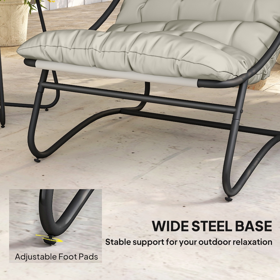 Image 938188_ALTMORE7.jpg, Product 938-188 / Price $269.99, Outsunny Outdoor Bistro Set, Patio Table and Chairs w/ Cushions, Light Grey from Outsunny on TSC.ca's Home & Garden department
