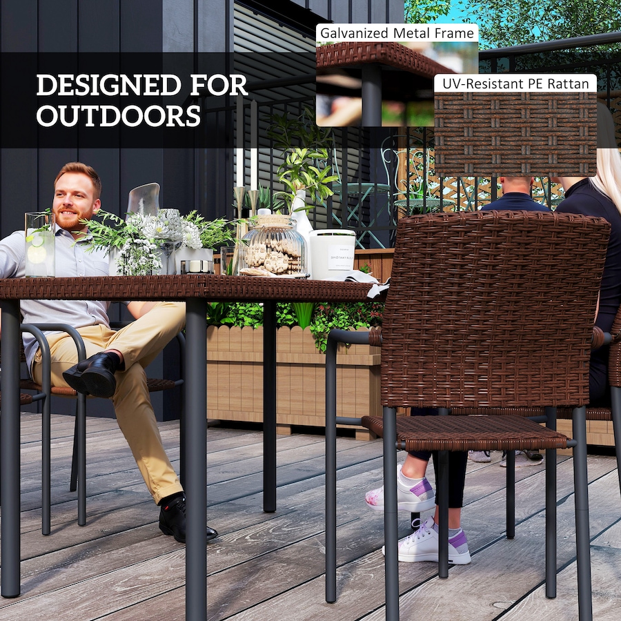 Image 938190_ALTMORE6.jpg, Product 938-190 / Price $364.99, Outsunny 5 Pieces Outdoor Dining Set for 4, PE Rattan Patio Furniture Set from Outsunny on TSC.ca's Home & Garden department