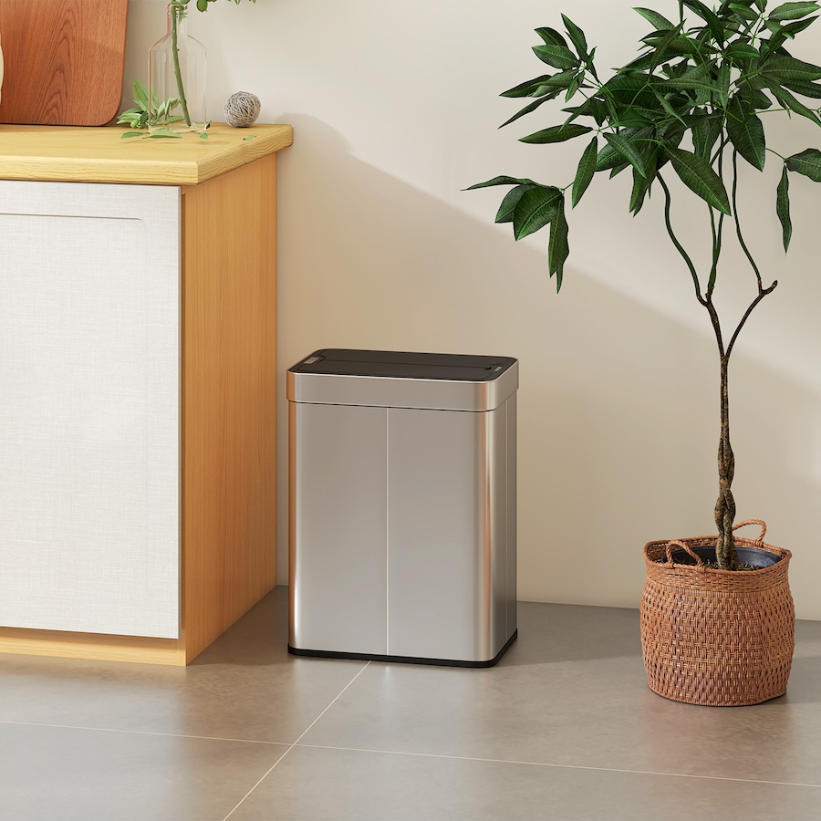 Image 938212_ALTMORE1.jpg, Product 938-212 / Price $104.99, HOMCOM Sensor Garbage Can with Soft-Close Lid Sensor Trash Can from HOMCOM on TSC.ca's Kitchen department