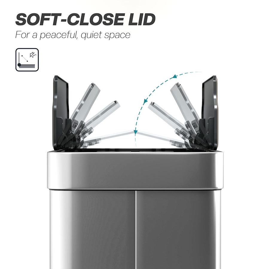 Image 938212_ALTMORE6.jpg, Product 938-212 / Price $104.99, HOMCOM Sensor Garbage Can with Soft-Close Lid Sensor Trash Can from HOMCOM on TSC.ca's Kitchen department