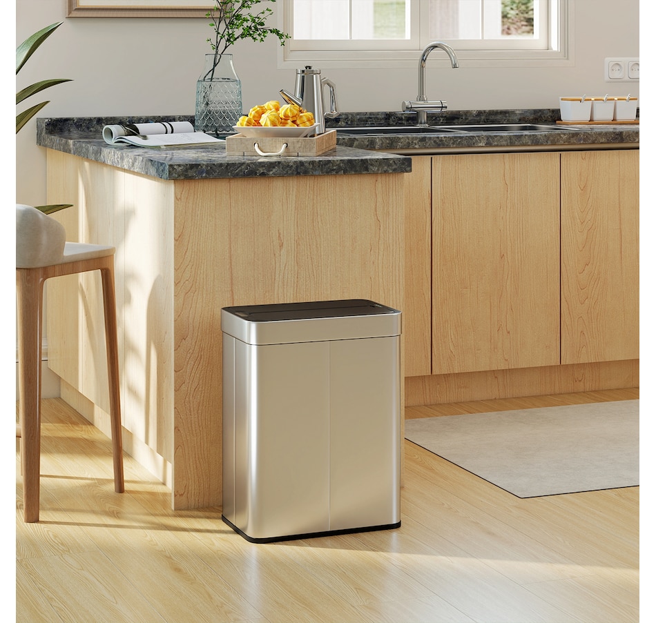 Image 938212_ALTMORE8.jpg, Product 938-212 / Price $94.99 - $104.99, HOMCOM Sensor Garbage Can with Soft-Close Lid Sensor Trash Can from HOMCOM on TSC.ca's Kitchen department