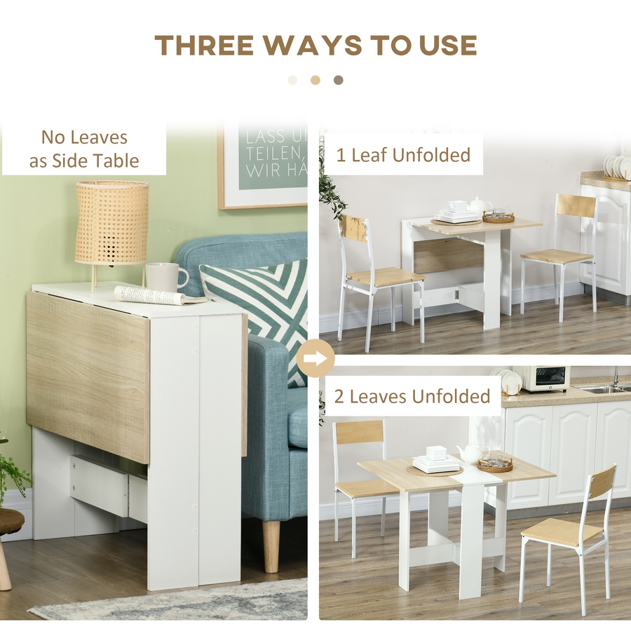 Image 938217_ALTMORE13.jpg, Product 938-217 / Price $94.99 - $96.99, HOMCOM Drop Leaf Dining Table Folding Multifunctional Table Space Saving from HOMCOM on TSC.ca's Home & Garden department