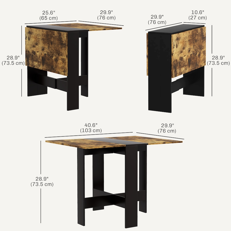 Image 938217_ALTMORE2.jpg, Product 938-217 / Price $94.99 - $96.99, HOMCOM Drop Leaf Dining Table Folding Multifunctional Table Space Saving from HOMCOM on TSC.ca's Home & Garden department