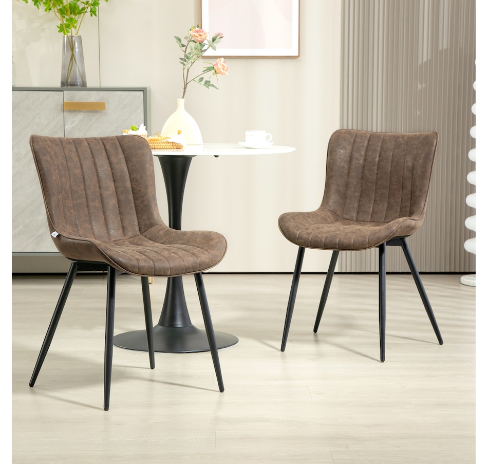 Image 938237_ALTMORE1.jpg, Product 938-237 / Price $169.99, HOMCOM Dining Chairs Set of 2, Upholstered Kitchen Chairs with Backrest from HOMCOM on TSC.ca's Home & Garden department