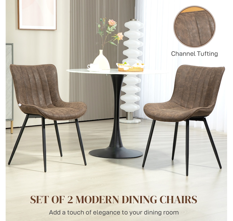 Image 938237_ALTMORE3.jpg, Product 938-237 / Price $169.99, HOMCOM Dining Chairs Set of 2, Upholstered Kitchen Chairs with Backrest from HOMCOM on TSC.ca's Home & Garden department