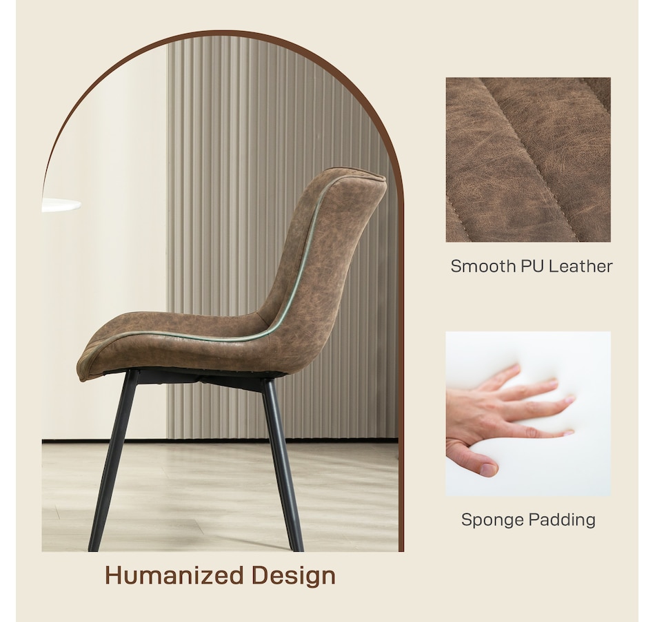 Image 938237_ALTMORE4.jpg, Product 938-237 / Price $169.99, HOMCOM Dining Chairs Set of 2, Upholstered Kitchen Chairs with Backrest from HOMCOM on TSC.ca's Home & Garden department