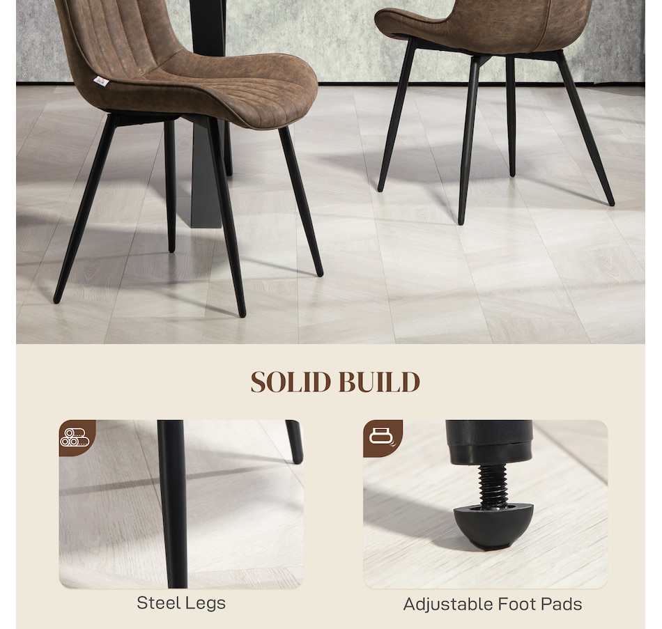 Image 938237_ALTMORE5.jpg, Product 938-237 / Price $169.99, HOMCOM Dining Chairs Set of 2, Upholstered Kitchen Chairs with Backrest from HOMCOM on TSC.ca's Home & Garden department