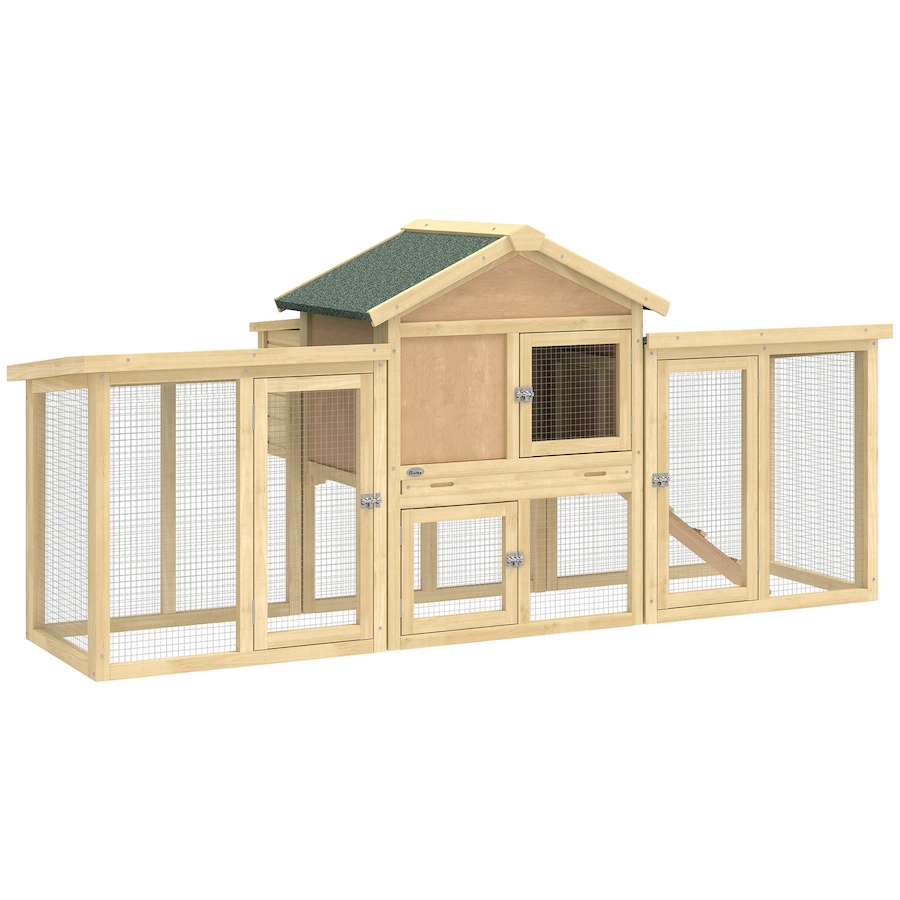 Image 938248.jpg, Product 938-248 / Price $179.99, PawHut Chicken Coop, Wooden Large Rabbit Hutch with Nesting Box, Run, Ramp from PawHut on TSC.ca's Home & Garden department