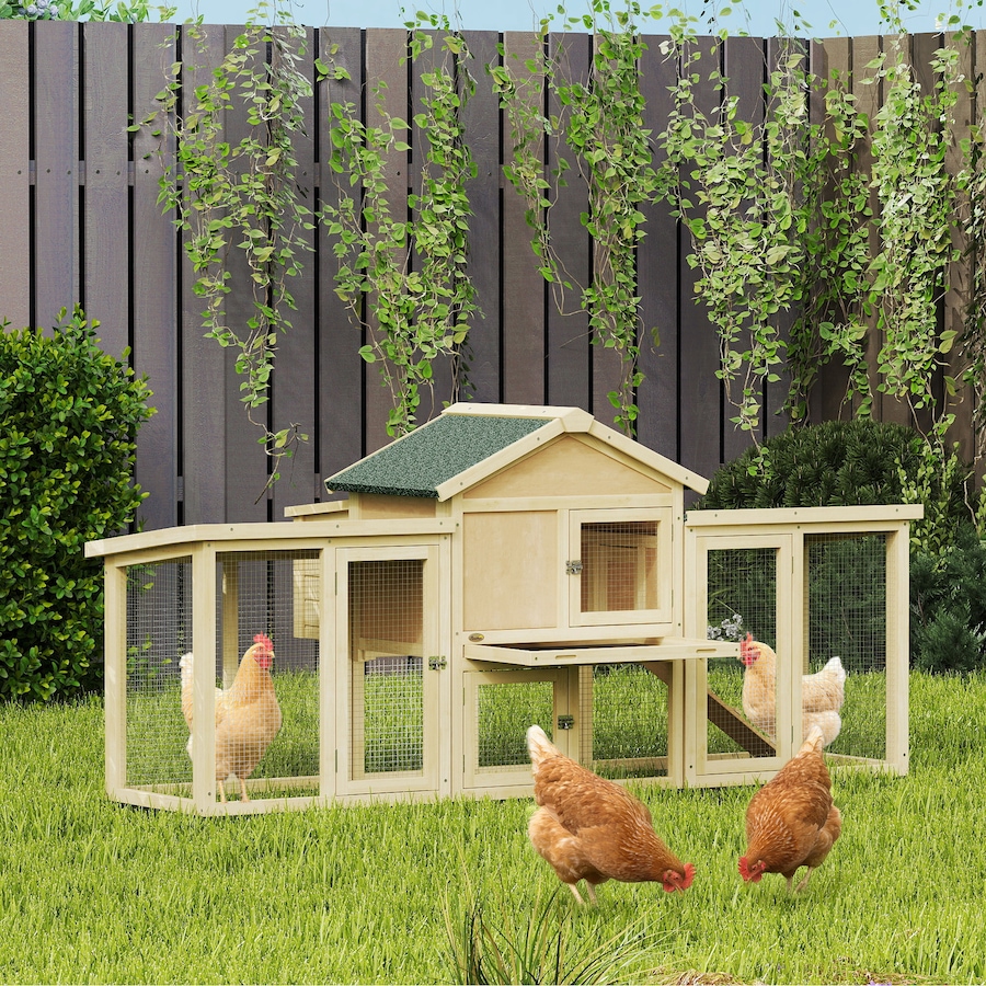 Image 938248_ALTMORE1.jpg, Product 938-248 / Price $179.99, PawHut Chicken Coop, Wooden Large Rabbit Hutch with Nesting Box, Run, Ramp from PawHut on TSC.ca's Home & Garden department
