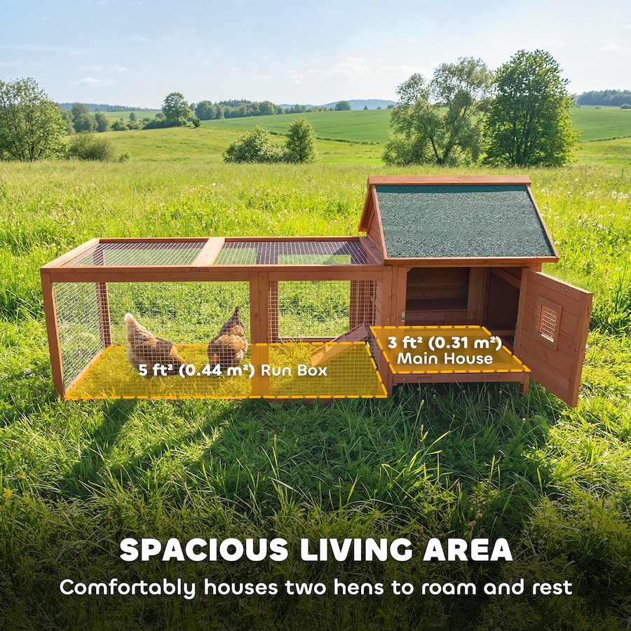 Image 938250_ALTMORE3.jpg, Product 938-250 / Price $186.99, PawHut 72" Chicken Coop, Wooden Hen House Poultry Cage for 2 Chickens from PawHut on TSC.ca's Home & Garden department