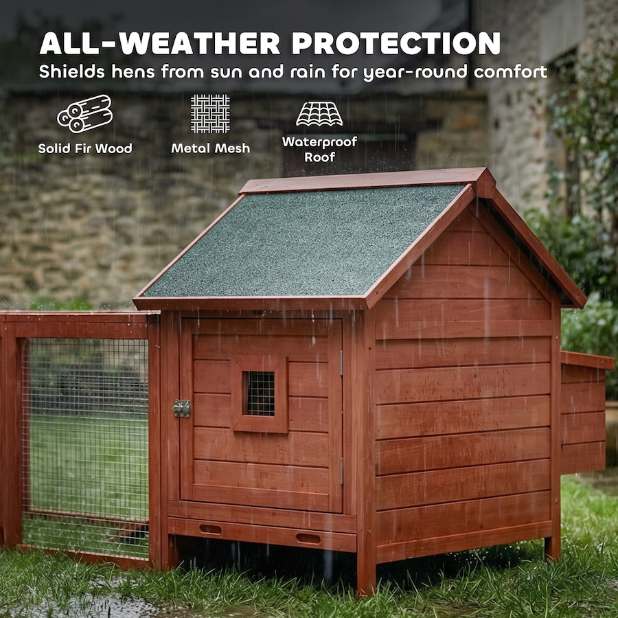 Image 938250_ALTMORE5.jpg, Product 938-250 / Price $186.99, PawHut 72" Chicken Coop, Wooden Hen House Poultry Cage for 2 Chickens from PawHut on TSC.ca's Home & Garden department