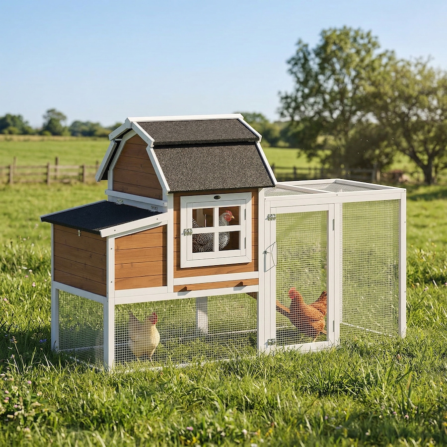 Image 938252_ALTMORE1.jpg, Product 938-252 / Price $256.99, PawHut 71" Chicken Coop for 3 Chickens, Wooden Hen House with Run from PawHut on TSC.ca's Home & Garden department