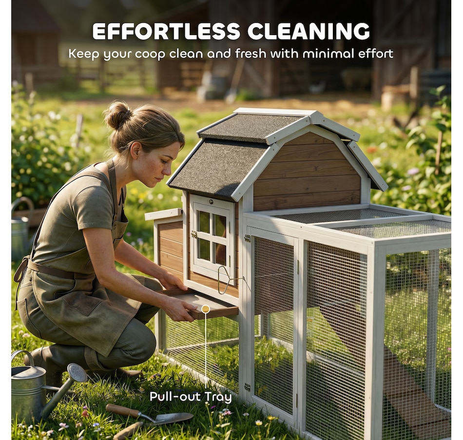 Image 938252_ALTMORE5.jpg, Product 938-252 / Price $276.99, PawHut 71" Chicken Coop for 3 Chickens, Wooden Hen House with Run from PawHut on TSC.ca's Home & Garden department