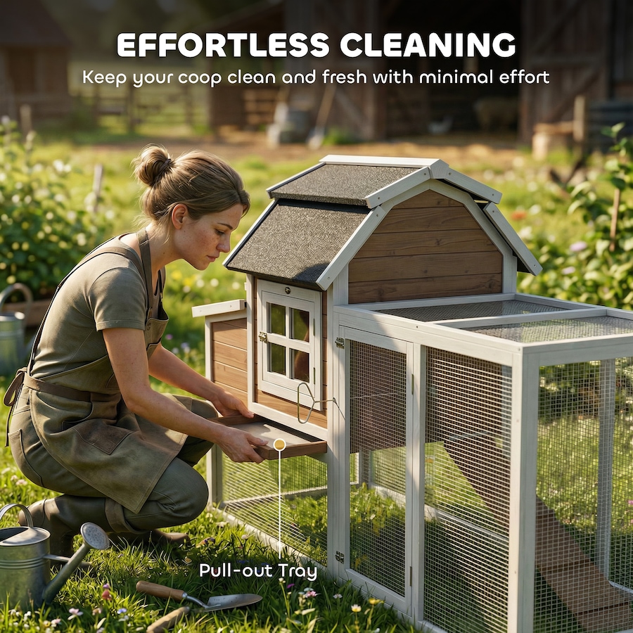 Image 938252_ALTMORE5.jpg, Product 938-252 / Price $256.99, PawHut 71" Chicken Coop for 3 Chickens, Wooden Hen House with Run from PawHut on TSC.ca's Home & Garden department