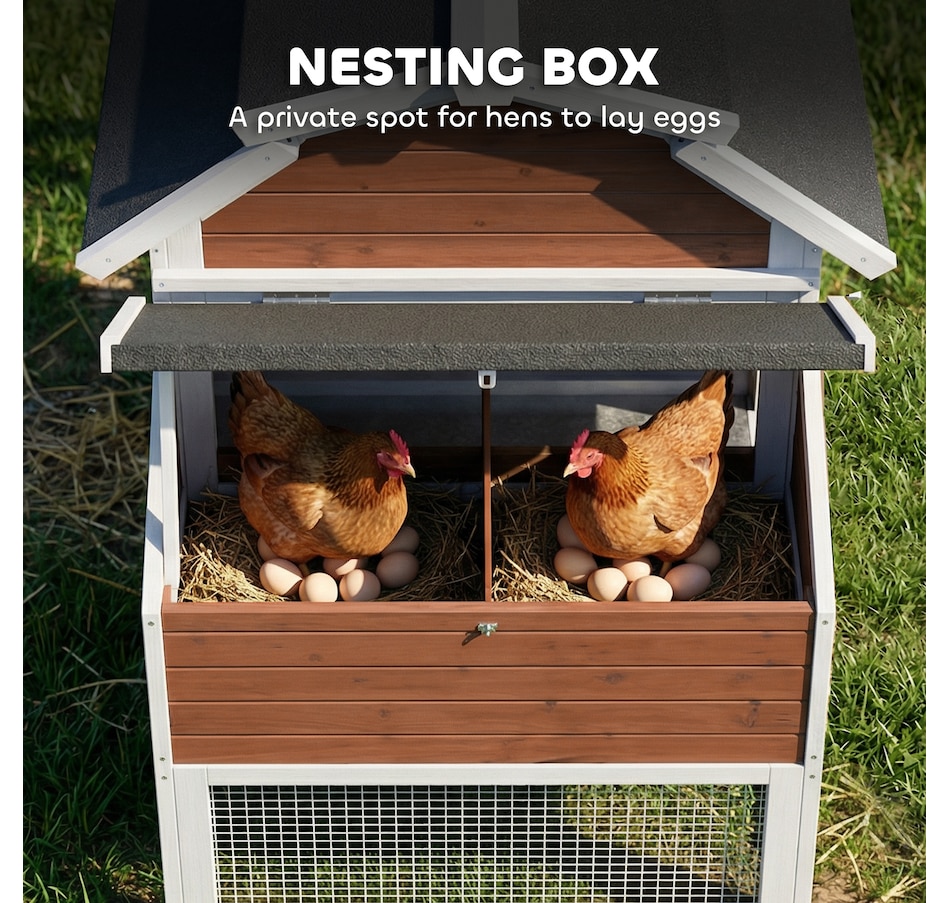 Image 938252_ALTMORE6.jpg, Product 938-252 / Price $276.99, PawHut 71" Chicken Coop for 3 Chickens, Wooden Hen House with Run from PawHut on TSC.ca's Home & Garden department