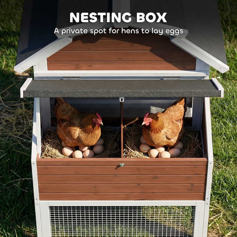 Image 938252_ALTMORE6.jpg, Product 938-252 / Price $256.99, PawHut 71" Chicken Coop for 3 Chickens, Wooden Hen House with Run from PawHut on TSC.ca's Home & Garden department