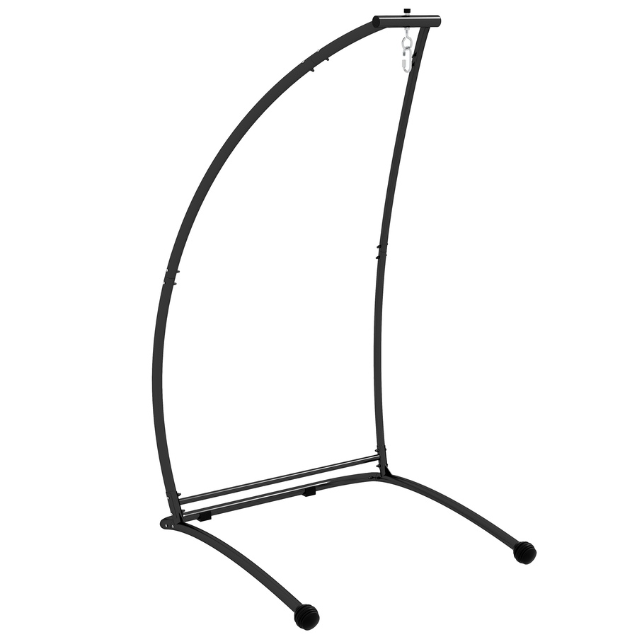 Image 938255.jpg, Product 938-255 / Price $133.99, Outsunny Hanging Hammock Chair Stand Only, C Shape Swing Stand, Black from Outsunny on TSC.ca's Home & Garden department