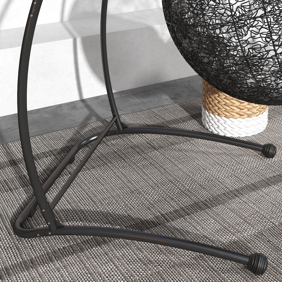 Image 938255_ALTMORE8.jpg, Product 938-255 / Price $133.99, Outsunny Hanging Hammock Chair Stand Only, C Shape Swing Stand, Black from Outsunny on TSC.ca's Home & Garden department