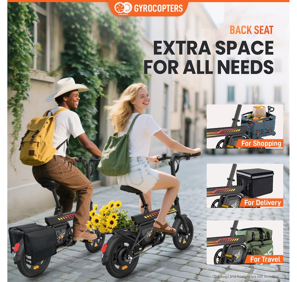 Image 938260_ALTMORE1.jpg, Product 938-260 / Price $499.99, Gyrocopters PixAI Electric foldable dual rider cargo Bike for Adults/Teen from Gyrocopters on TSC.ca's Health & Fitness department