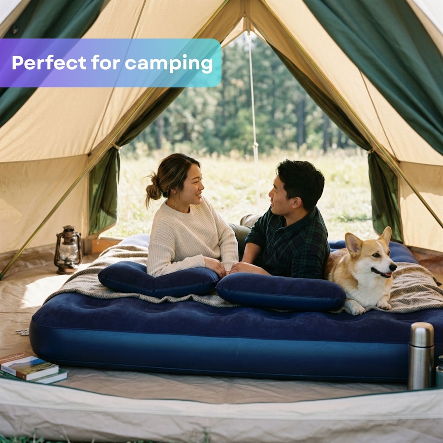 Image 938264_ALTMORE10.jpg, Product 938-264 / Price $54.99, Avenli Queen-size Air Mattress for 2 people with 2 Pillows & a Double-Action Hand Pump from IMGadgets on TSC.ca's Home & Garden department