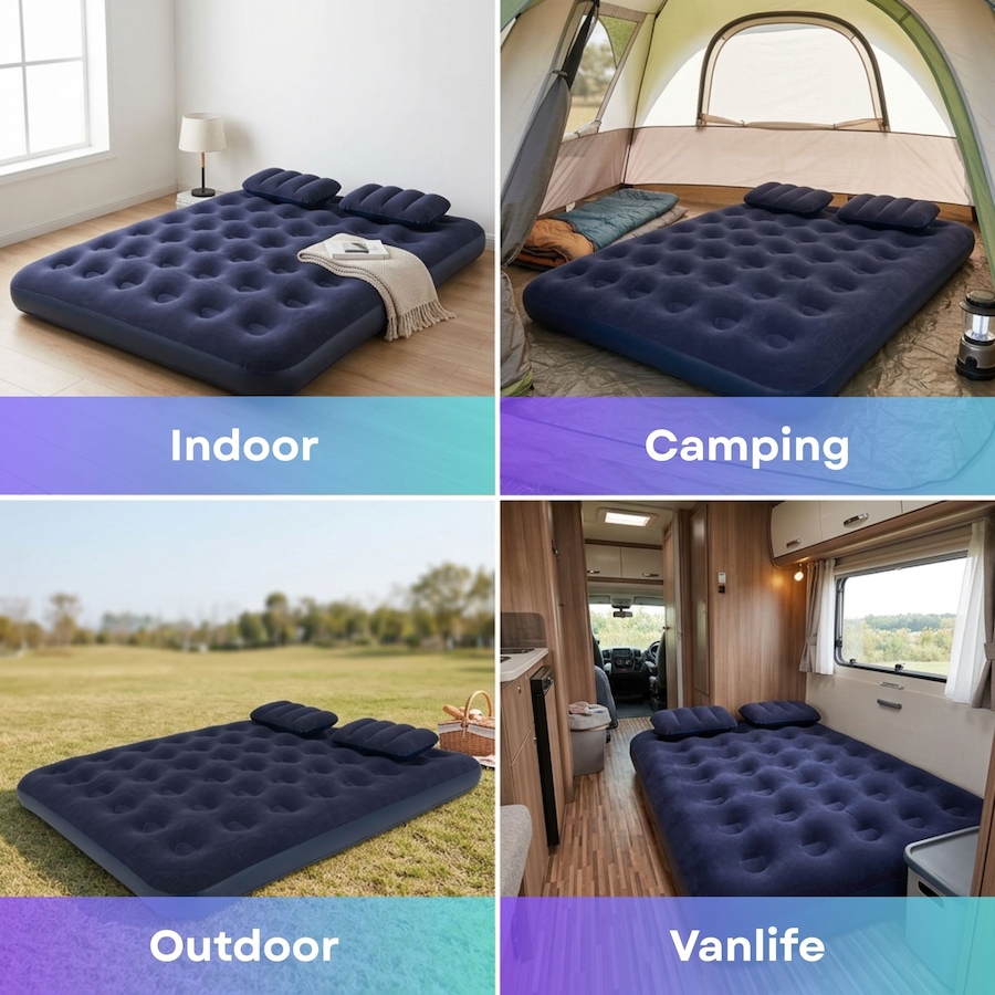 Image 938264_ALTMORE13.jpg, Product 938-264 / Price $54.99, Avenli Queen-size Air Mattress for 2 people with 2 Pillows & a Double-Action Hand Pump from IMGadgets on TSC.ca's Home & Garden department