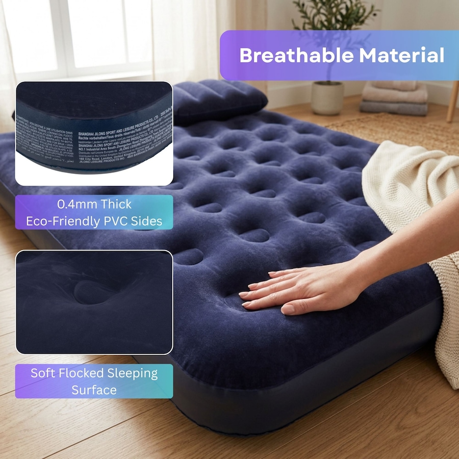 Image 938264_ALTMORE14.jpg, Product 938-264 / Price $54.99, Avenli Queen-size Air Mattress for 2 people with 2 Pillows & a Double-Action Hand Pump from IMGadgets on TSC.ca's Home & Garden department