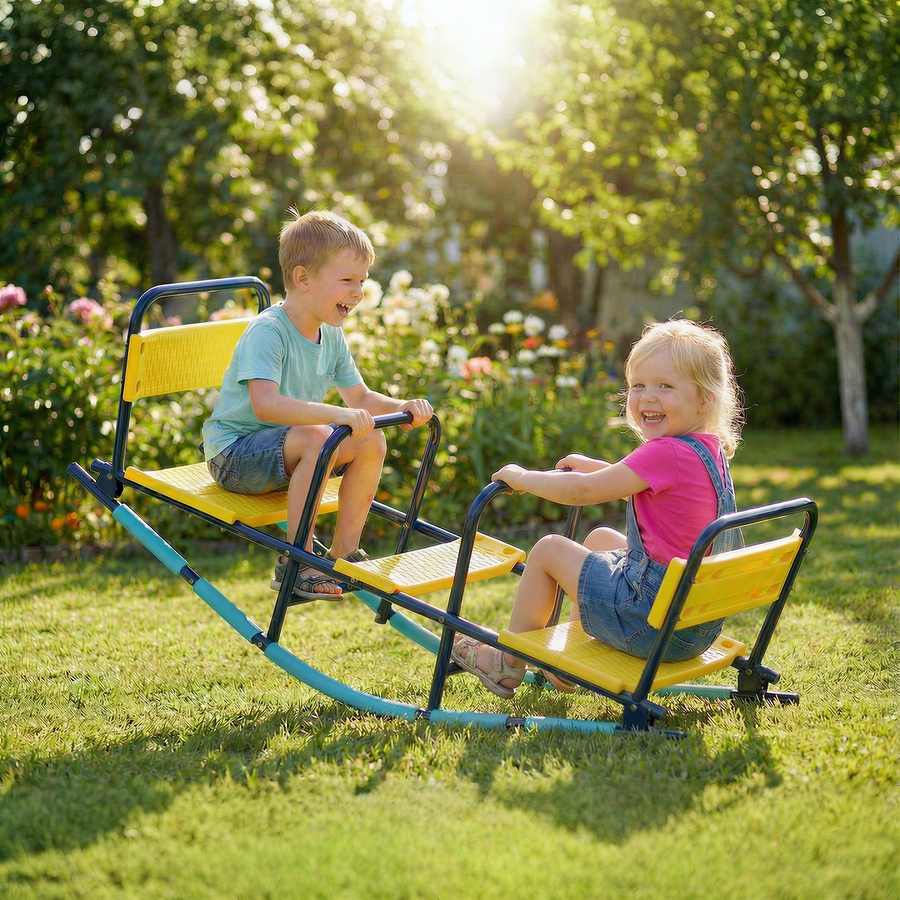 Image 938277_ALTMORE1.jpg, Product 938-277 / Price $109.99, Qaba 2 in 1 Teeter Totter Seesaw for Kids Age 3-8 for Indoor Outdoor from Qaba on TSC.ca's Home & Garden department