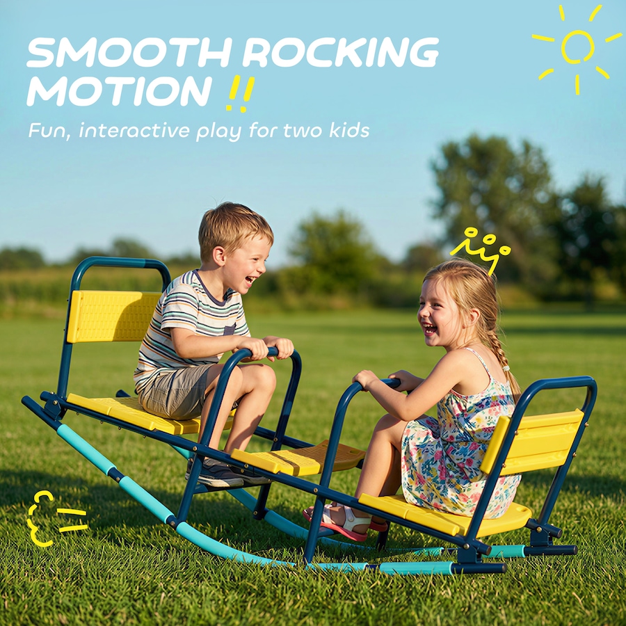 Image 938277_ALTMORE3.jpg, Product 938-277 / Price $109.99, Qaba 2 in 1 Teeter Totter Seesaw for Kids Age 3-8 for Indoor Outdoor from Qaba on TSC.ca's Home & Garden department
