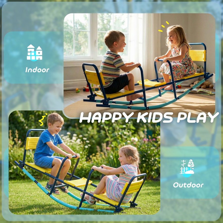 Image 938277_ALTMORE4.jpg, Product 938-277 / Price $109.99, Qaba 2 in 1 Teeter Totter Seesaw for Kids Age 3-8 for Indoor Outdoor from Qaba on TSC.ca's Home & Garden department