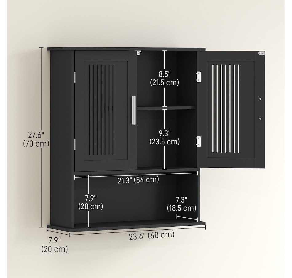 Image 938282_ALTMORE2.jpg, Product 938-282 / Price $84.99, kleankin Bathroom Cabinet, Wall Mounted Medicine Cabinet with 2 Door from Kleankin on TSC.ca's Home & Garden department