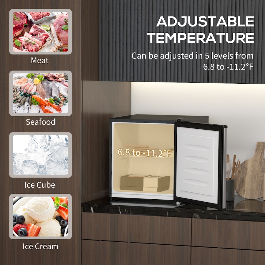 Image 938285_ALTMORE3.jpg, Product 938-285 / Price $204.99, HOMCOM 1.1 Cubic Feet Compact Mini Freezer with Adjustable Temperature from HOMCOM on TSC.ca's Kitchen department