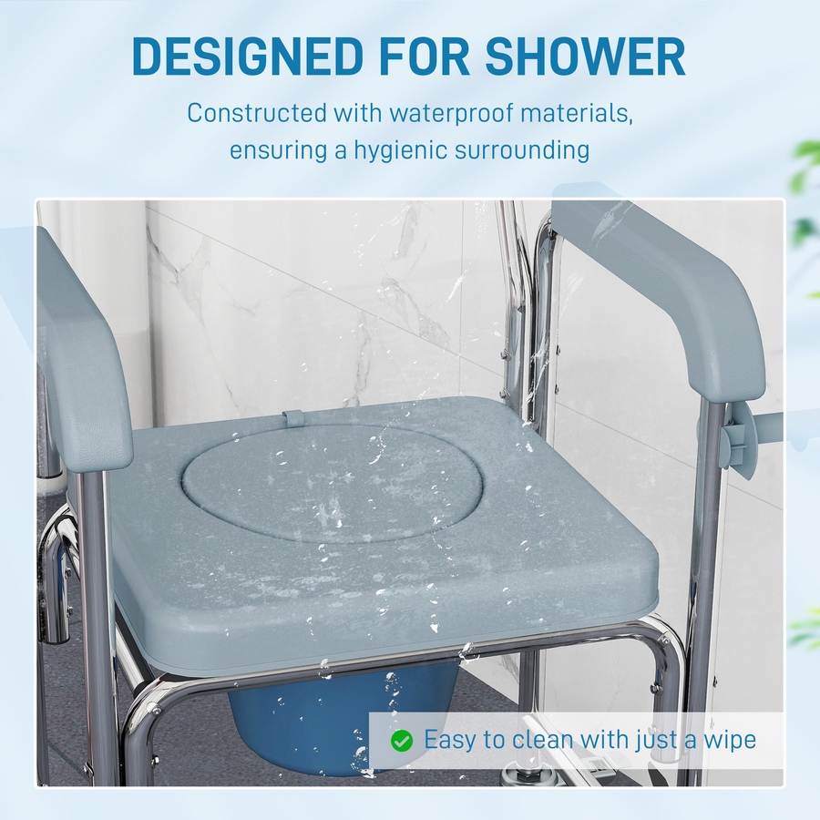 Image 938287_ALTMORE4.jpg, Product 938-287 / Price $169.99, HOMCOM Shower Chair with Wheels, Bedside Commode Wheelchair for Seniors from HOMCOM on TSC.ca's department