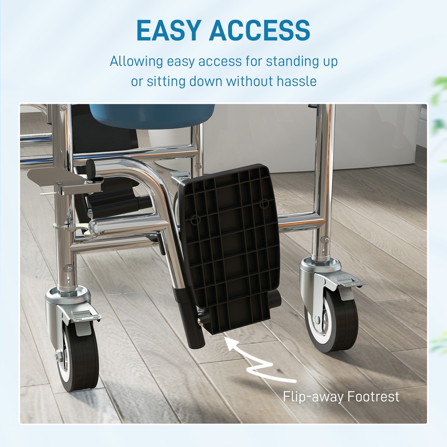 Image 938287_ALTMORE6.jpg, Product 938-287 / Price $169.99, HOMCOM Shower Chair with Wheels, Bedside Commode Wheelchair for Seniors from HOMCOM on TSC.ca's department