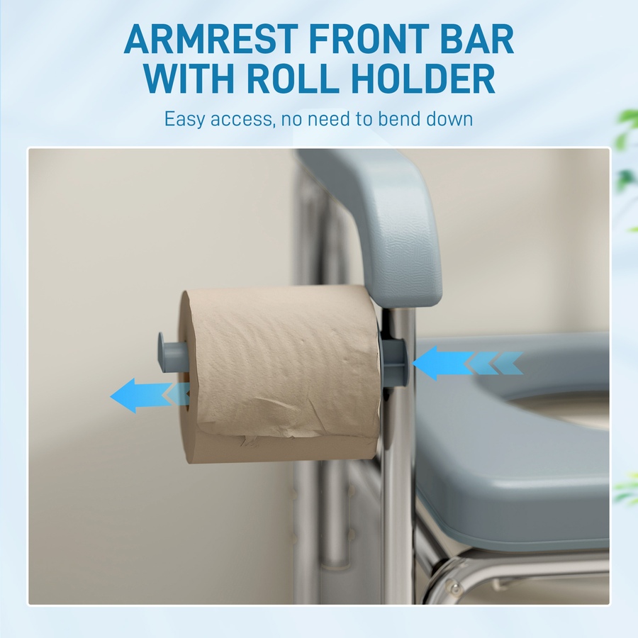 Image 938287_ALTMORE8.jpg, Product 938-287 / Price $169.99, HOMCOM Shower Chair with Wheels, Bedside Commode Wheelchair for Seniors from HOMCOM on TSC.ca's department