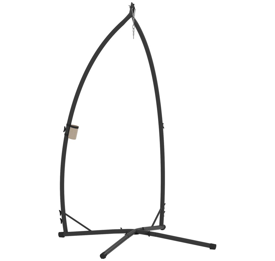 Image 938289.jpg, Product 938-289 / Price $114.99, Outsunny Hammock Chair Stand, Steel Hanging Chair Stand Only w/ Cup Holder from Outsunny on TSC.ca's Home & Garden department