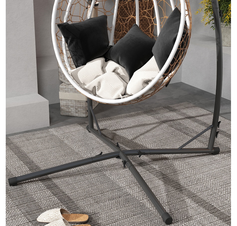 Image 938289_ALTMORE8.jpg, Product 938-289 / Price $114.99, Outsunny Hammock Chair Stand, Steel Hanging Chair Stand Only w/ Cup Holder from Outsunny on TSC.ca's Home & Garden department