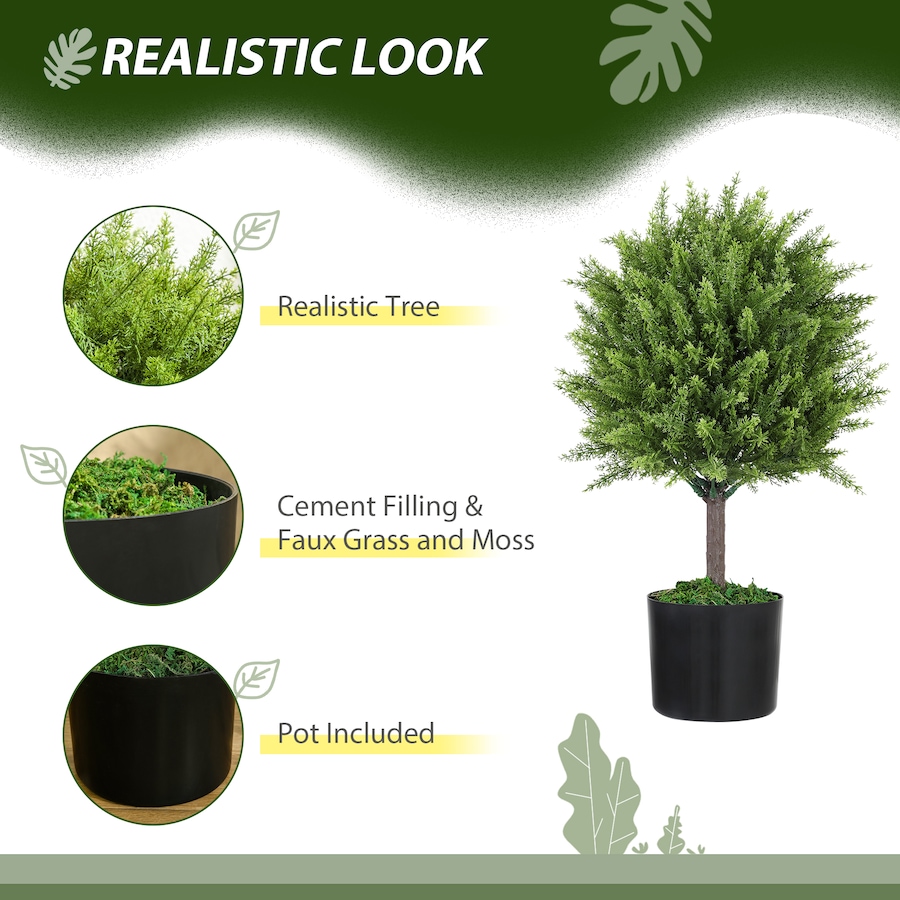 Image 938291_ALTMORE3.jpg, Product 938-291 / Price $51.99, HOMCOM Decorative Artificial Plants, Fake Plants for Home, Green from HOMCOM on TSC.ca's Home & Garden department