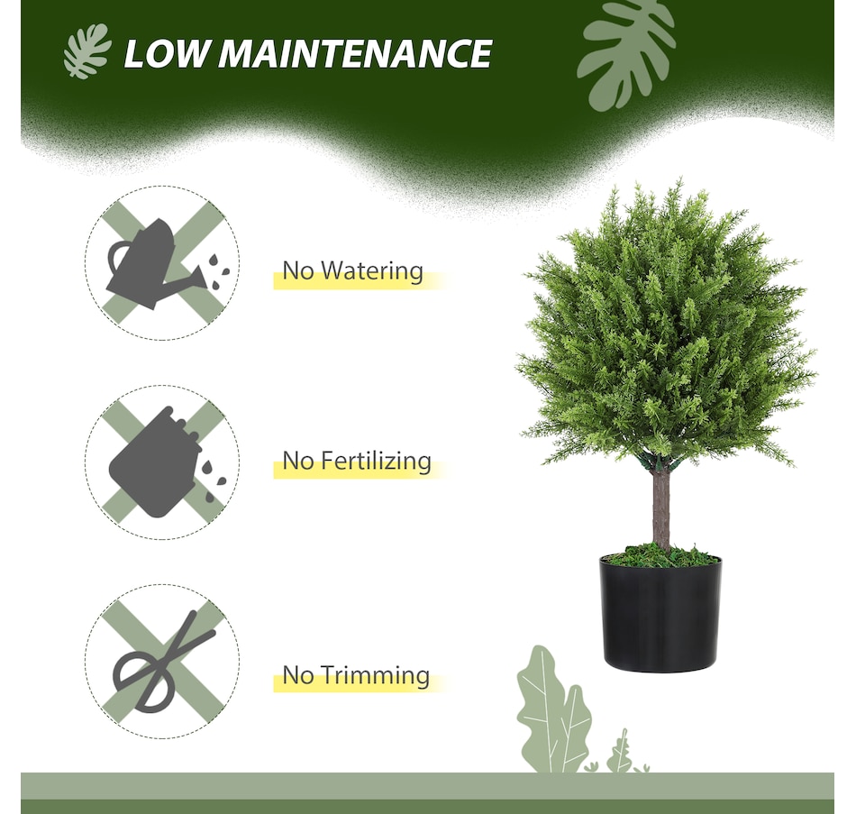 Image 938291_ALTMORE4.jpg, Product 938-291 / Price $51.99, HOMCOM Decorative Artificial Plants, Fake Plants for Home, Green from HOMCOM on TSC.ca's Home & Garden department