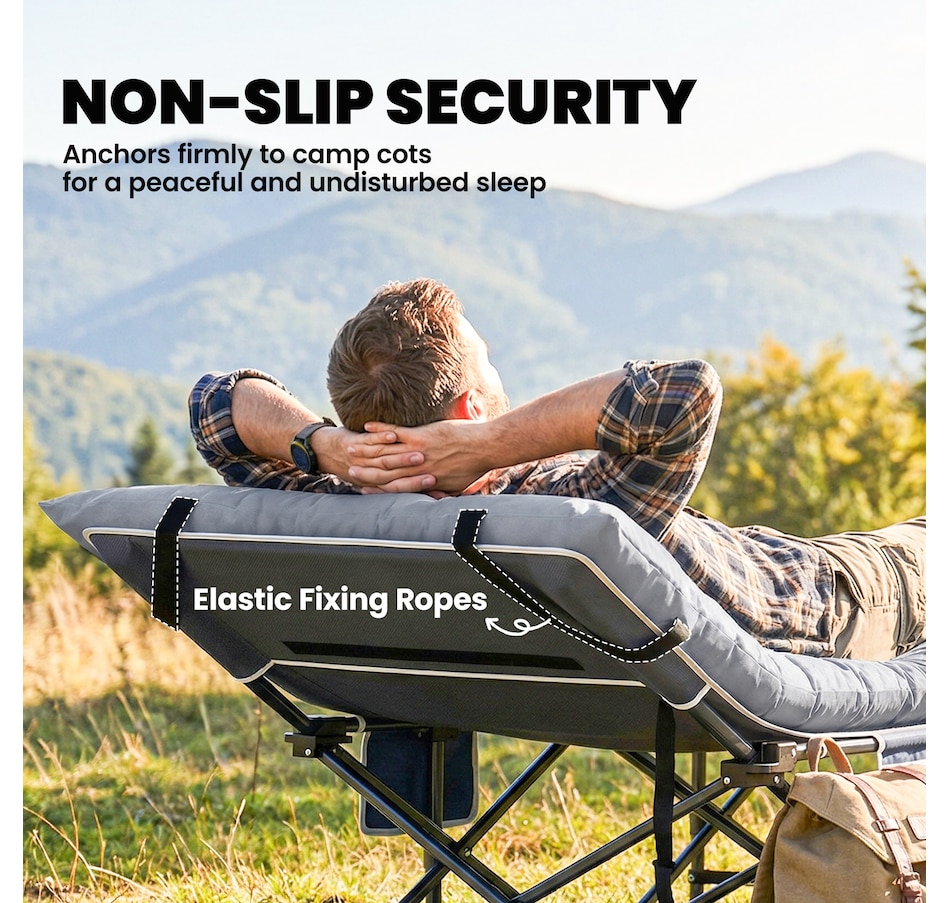 Image 938309_ALTMORE12.jpg, Product 938-309 / Price $42.99 - $59.99, Outsunny Sleeping Mat, Camping Mat Pad with Elastic Straps from Outsunny on TSC.ca's Health & Fitness department