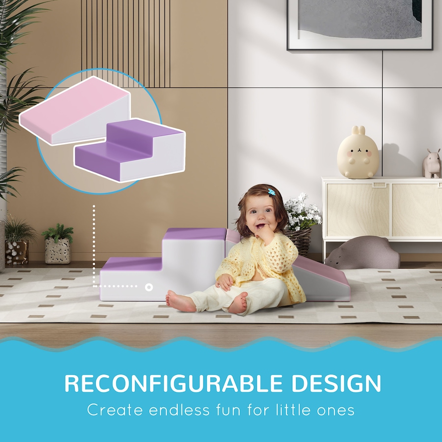 Image 938313_ALTMORE3.jpg, Product 938-313 / Price $74.99, Soozier 2-Piece Climb and Crawl Activity Soft Play Set, Purple from Soozier on TSC.ca's Home & Garden department