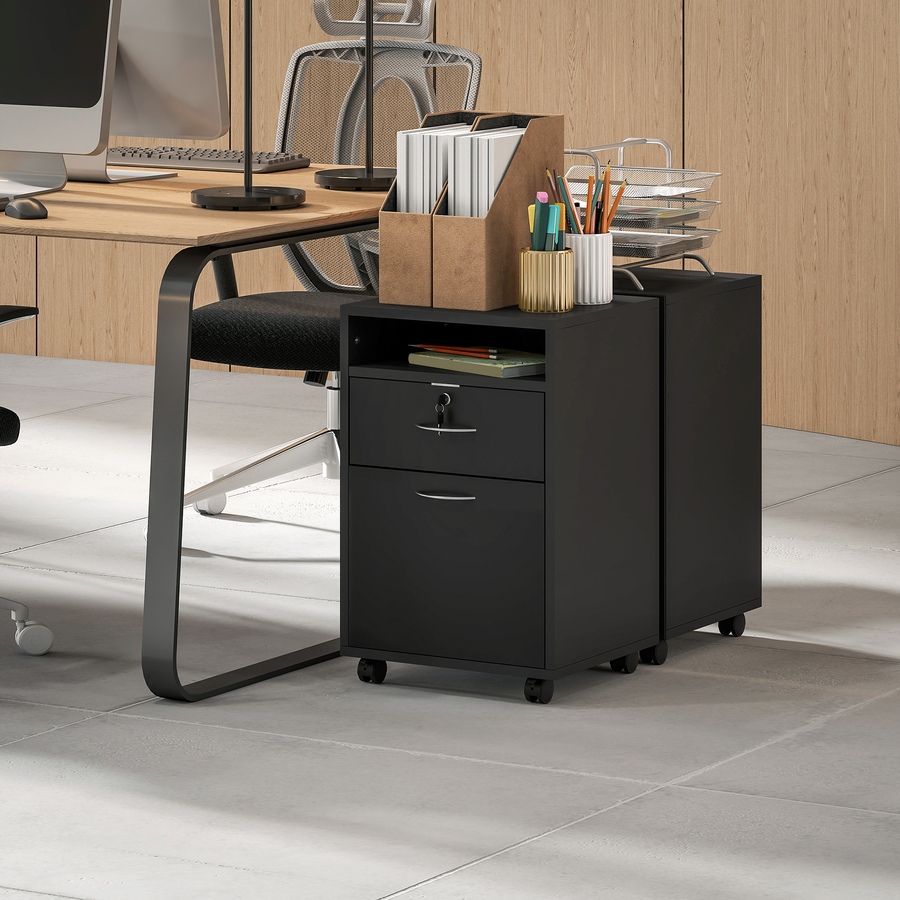 Image 938314_ALTMORE8.jpg, Product 938-314 / Price $87.54, HOMCOM Vertical Filing Cabinet with Drawer Wheels, File Cabinet, Black from HOMCOM on TSC.ca's Home & Garden department