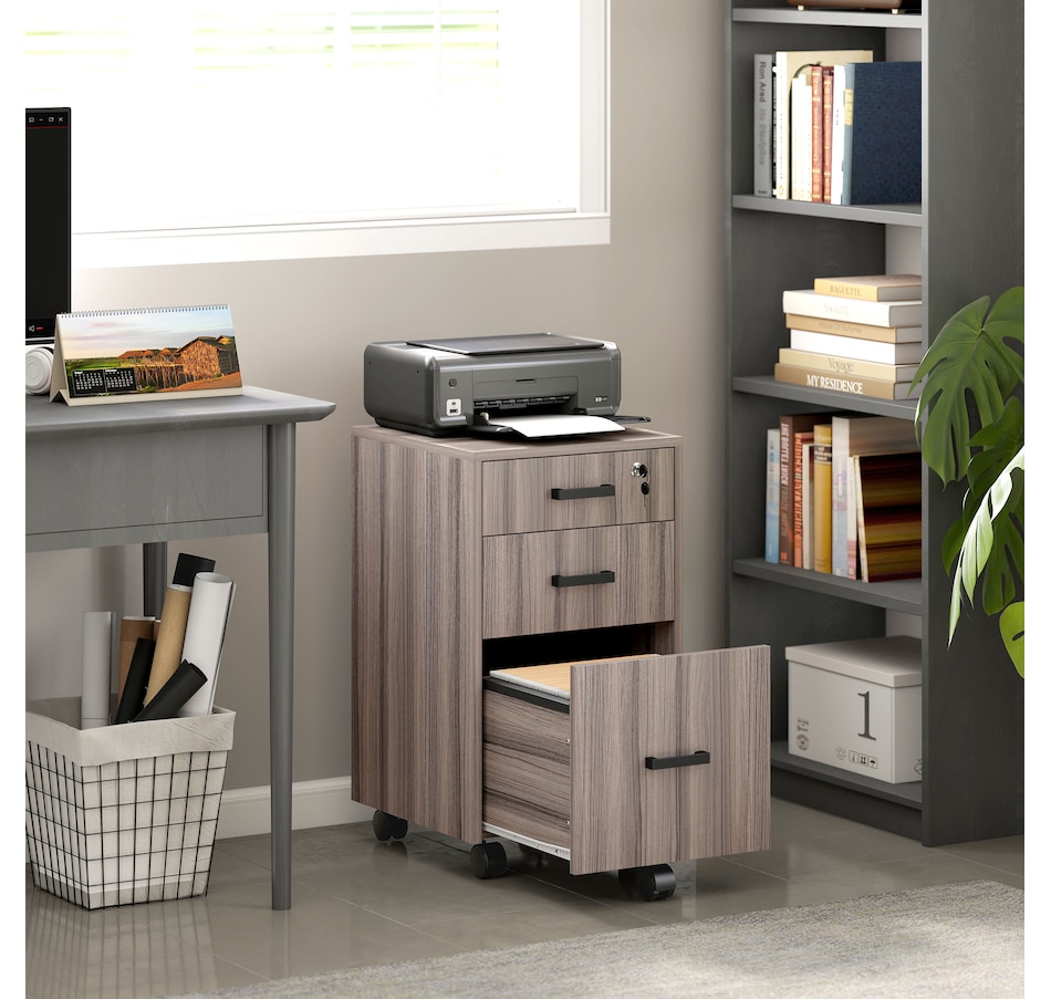 Image 938315_ALTMORE1.jpg, Product 938-315 / Price $99.99, HOMCOM 3 Drawer File Cabinet with Hanging Bars for Letter A4 Size, Grey from HOMCOM on TSC.ca's Home & Garden department