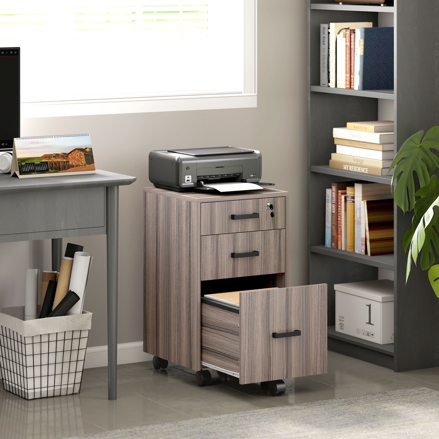 Image 938315_ALTMORE1.jpg, Product 938-315 / Price $104.99, HOMCOM 3 Drawer File Cabinet with Hanging Bars for Letter A4 Size, Grey from HOMCOM on TSC.ca's Home & Garden department