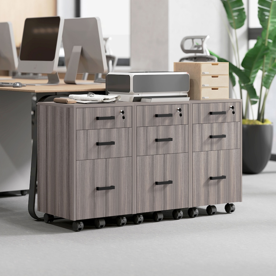 Image 938315_ALTMORE8.jpg, Product 938-315 / Price $104.99, HOMCOM 3 Drawer File Cabinet with Hanging Bars for Letter A4 Size, Grey from HOMCOM on TSC.ca's Home & Garden department