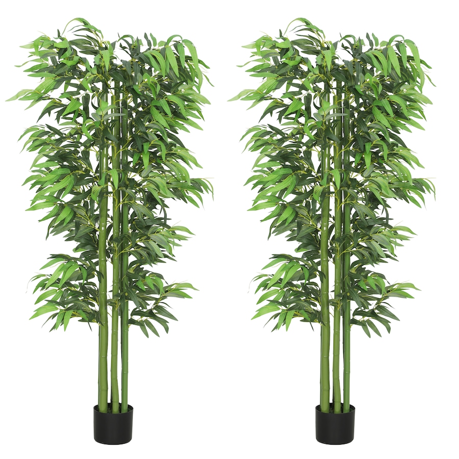 Image 938323.jpg, Product 938-323 / Price $159.99, Outsunny 6FT Artificial Bamboo Trees Set of 2 in Pot Indoor Decor, Green from Outsunny on TSC.ca's Home & Garden department